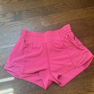 Lululemon Athletica Hot Pink Athletic Shorts